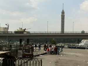 Army in Cairo downtown. Feb 2011